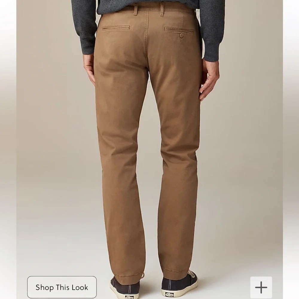 J crew river brown 484 Slim-fit stretch chino pant